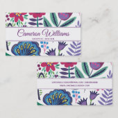 Addieren Sie Ihr Namens| magentarote Visitenkarte (Vorne/Hinten)