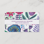 Addieren Sie Ihr Namens| magentarote Visitenkarte (Rückseite)