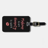 Addieren Sie Ihr Namens| Make-up ist Kunst Gepäckanhänger (Vorderseite horizontal)