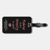 Addieren Sie Ihr Namens| Make-up ist Kunst Gepäckanhänger (Rückseite horizontal)