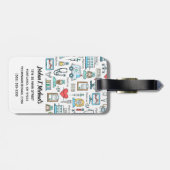 Addieren Sie Ihr Namens| medizinisches Gepäckanhänger (Rückseite horizontal)