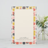 Addieren Sie Ihr Namens| Mitte- des Briefpapier (Stehend Vorderseite)