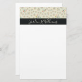 Addieren Sie Ihr Namens| Mitte- des Briefpapier (Vorne/Hinten)