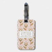 Addieren Sie Ihr Namens| Mitte- des Gepäckanhänger (Rückseite vertikal)