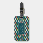 Addieren Sie Ihr Namens| Mitte- des Gepäckanhänger (Vorderseite vertikal)