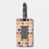 Addieren Sie Ihr Namens| Mitte- des Gepäckanhänger (Rückseite vertikal)