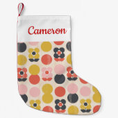 Addieren Sie Ihr Namens| Mitte- des Kleiner Weihnachtsstrumpf (Vorderseite)