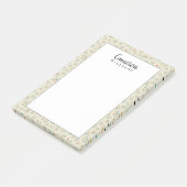 Addieren Sie Ihr Namens| Mitte- des Post-it Klebezettel (angewinkelt)