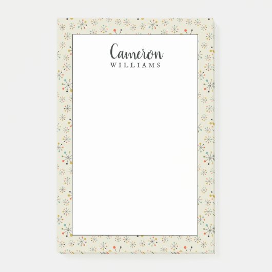 Addieren Sie Ihr Namens| Mitte- des Post-it Klebezettel (Vorderseite)