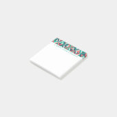 Addieren Sie Ihr Namens| Mitte- des Post-it Klebezettel (angewinkelt)