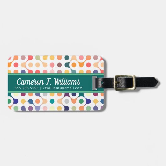 Addieren Sie Ihr Namens| molekulare Gepäckanhänger (Vorderseite horizontal)