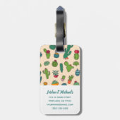 Addieren Sie Ihr Namens| niedlicher Gepäckanhänger (Rückseite vertikal)