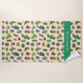 Addieren Sie Ihr Namens| niedlicher Strandtuch (Vorderseite)