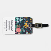 Addieren Sie Ihr Namens| niedliches buntes Gepäckanhänger (Vorderseite horizontal)