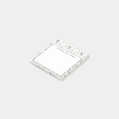 Addieren Sie Ihr Namens| niedliches Post-it Klebezettel (angewinkelt)