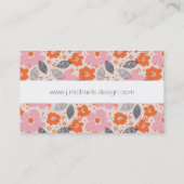 Addieren Sie Ihr Namens| niedliches Retro Visitenkarte (Rückseite)