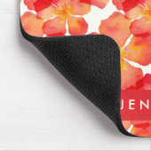 Addieren Sie Ihr Namens| orange Mousepad (Ecke)