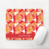 Addieren Sie Ihr Namens| orange Mousepad (Mit Mouse)