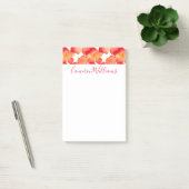 Addieren Sie Ihr Namens| orange Post-it Klebezettel (Büro)