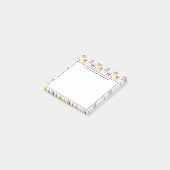 Addieren Sie Ihr Namens| Parfum Flaschen-Muster Post-it Klebezettel (angewinkelt)