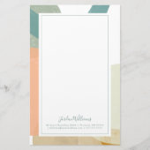 Addieren Sie Ihr Namens| Plättchen Briefpapier (Vorderseite)