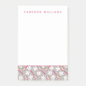 Addieren Sie Ihr Namens| Regenbogen-Zahn-Muster Post-it Klebezettel (Vorderseite)