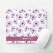 Addieren Sie Ihr Namens| romantisches Blumenmuster Mousepad (Mit Mouse)
