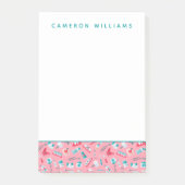 Addieren Sie Ihr Namens| rosa zahnmedizinisches Post-it Klebezettel (Vorderseite)