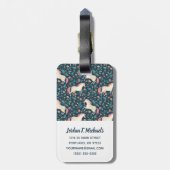 Addieren Sie Ihr Namens| schönes magisches Gepäckanhänger (Rückseite vertikal)