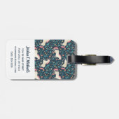 Addieren Sie Ihr Namens| schönes magisches Gepäckanhänger (Rückseite horizontal)