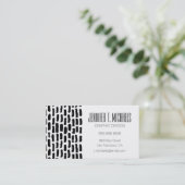 Addieren Sie Ihr Namens| schwarzes Visitenkarte (Stehend Vorderseite)