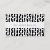 Addieren Sie Ihr Namens| schwarzes Visitenkarte (Rückseite)