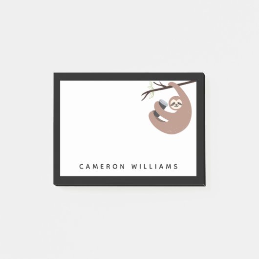 Addieren Sie Ihr Namens| sich beeilen nicht Post-it Klebezettel (Vorderseite)