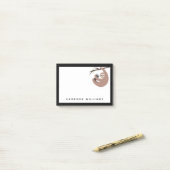 Addieren Sie Ihr Namens| sich beeilen nicht Post-it Klebezettel (Auf Schreibtisch)