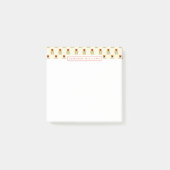 Addieren Sie Ihr Namens| skandinavisches orange Post-it Klebezettel (Vorderseite)