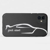 "addieren Sie Ihr Namens" Skyline GT-r weißes Case-Mate iPhone Hülle (Rückseite (Horizontal))