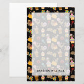 Addieren Sie Ihr Namens| Sloth-süßes Briefpapier (Vorne/Hinten)