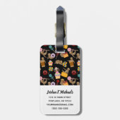 Addieren Sie Ihr Namens| Sloth-süßes Gepäckanhänger (Rückseite vertikal)