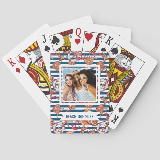 Addieren Sie Ihr Namens| Starfish-und Spielkarten (Rückseite)