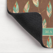 Addieren Sie Ihr Namens| Südwestfeder-Muster Mousepad (Ecke)