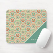 Addieren Sie Ihr Namens| Südwesthexagon-Muster Mousepad (Mit Mouse)