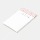 Addieren Sie Ihr Namens| süßes Post-it Klebezettel (angewinkelt)