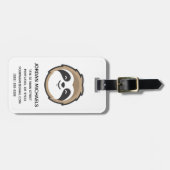 Addieren Sie Ihr Namens| Trägheits-Maskottchen Gepäckanhänger (Vorderseite horizontal)