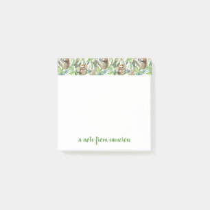 Addieren Sie Ihr Namens  tropisches Post-it Klebezettel