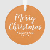 Addieren Sie Ihr Namens| unterrichten Liebe Ornament (Rückseite)