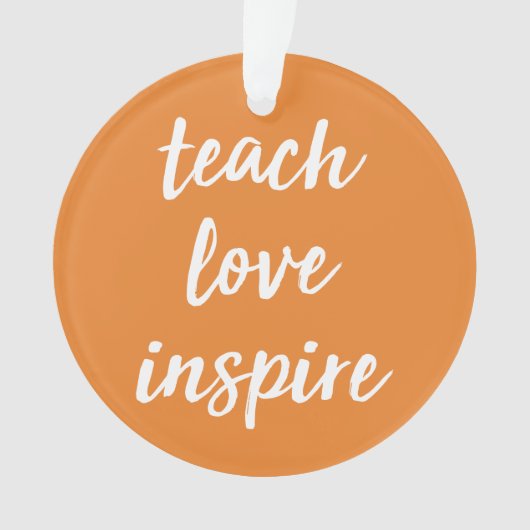 Addieren Sie Ihr Namens| unterrichten Liebe Ornament (Vorderseite)