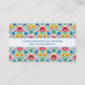 Addieren Sie Ihr Namens| Visitenkarte (Rückseite)