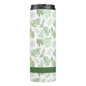 Addieren Sie Ihr Namens| Waldgrün kopieren Thermosbecher (Rückseite)