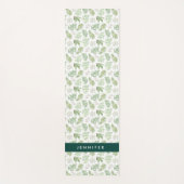 Addieren Sie Ihr Namens| Waldgrün kopieren Yogamatte (Vorderseite)