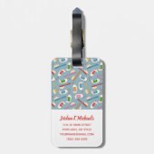 Addieren Sie Ihr Namens| Zahnbürste-u. Gepäckanhänger (Rückseite vertikal)